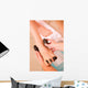 Woman Receiving Hot Stone Wall Decal