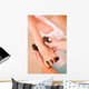 Woman Receiving Hot Stone Wall Decal