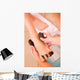 Woman Receiving Hot Stone Wall Decal