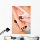Woman Receiving Hot Stone Wall Decal