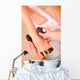 Woman Receiving Hot Stone Wall Decal