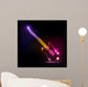 Vector neon guitar, grunge music Wall Mural