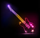 Vector neon guitar, grunge music Wall Mural