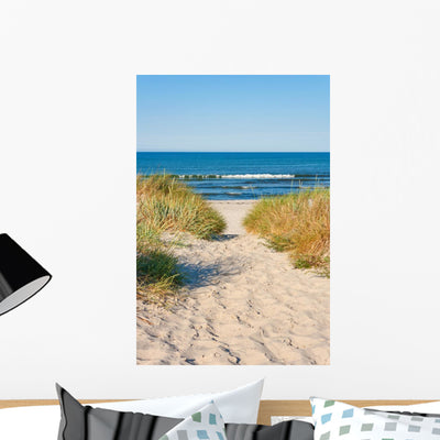 Beach Access shown on a wall