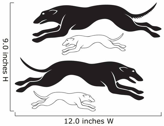 greyhound Wall Decal