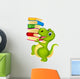 Cute Dinosaur with Book Wall Decal
