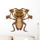 Scary cockroach cartoon Wall Decal