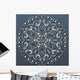 Ornamental round lace, flower. vector Wall Mural