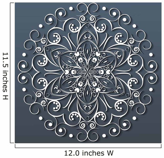 Ornamental round lace, flower. vector Wall Mural