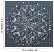 Ornamental round lace, flower. vector Wall Mural