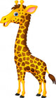 Cute giraffe cartoon Wall Decal
