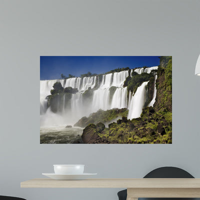 Iguassu Falls Wall Mural shown on a wall