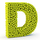 3D Letter D Made
