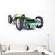 green vintage racing car Wall Decal