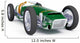 green vintage racing car Wall Decal