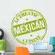 mexican cuisine stamp Wall Decal