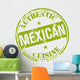 mexican cuisine stamp Wall Decal