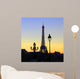 View on Eiffel Tower in the evening, Paris, France Wall Mural