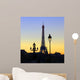 View on Eiffel Tower in the evening, Paris, France Wall Mural