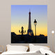 View on Eiffel Tower in the evening, Paris, France Wall Mural