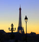 View on Eiffel Tower in the evening, Paris, France Wall Mural