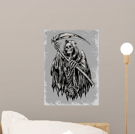 Hand Inked Grim Reaper