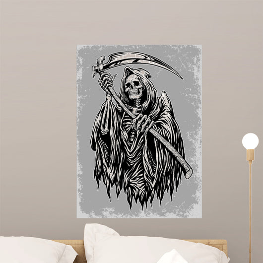 Hand Inked Grim Reaper