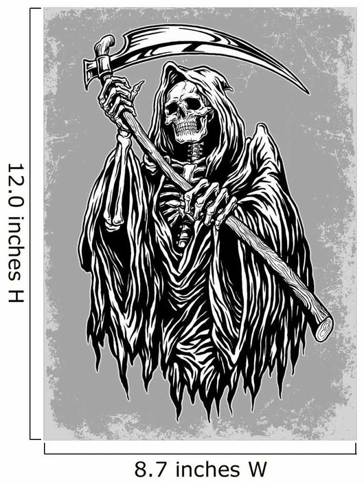 Hand Inked Grim Reaper