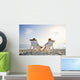 romantic couple on deckchair relaxing on the beach Wall Mural
