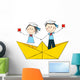 Funny Kids Paper Boat