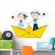 Funny Kids Paper Boat