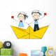 Funny Kids Paper Boat