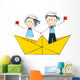 Funny Kids Paper Boat