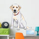Vector Sketch Yellow Dog Wall Decal