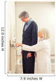 General practitioner measuring male patient's height in hospital Wall Mural