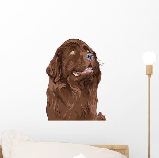 Vector Sketch Dog Newfoundland Wall Decal