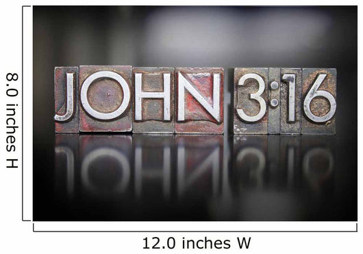 John 3 16 Letterpress