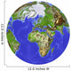 Globe Shaded Relief Centered