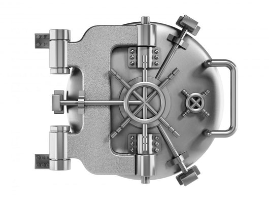 Vaulted Metal Bank Door
