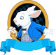 White Rabbit with Watch