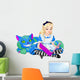Alice and Cheshire Cat Wall Decal