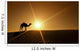 Silhouette of a camel walking alone in the Dubai desert Wall Mural