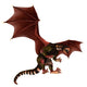 Stripped Dragon Wall Decal