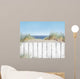 Beach and White Wooden