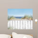 Beach and White Wooden