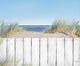 Beach and White Wooden