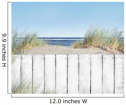 Beach and White Wooden