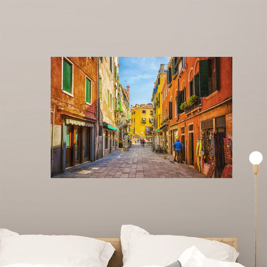 Narrow Canal among Old
