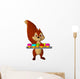 Cartoon Squirrel with Cupcakes