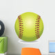 Softball Isolated on White Illustration Wall Decal